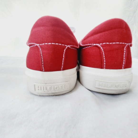 Tommy Hilfiger Sneakers Ethan Lace-Up, Red Signature, Size 9 - Picture 10 of 11